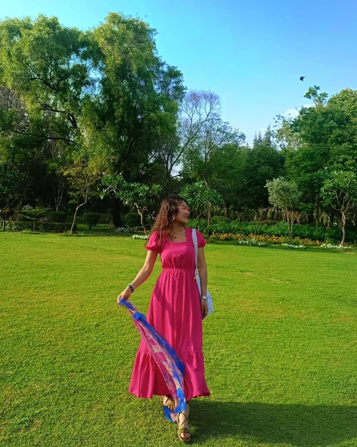 The founder of Arah Sarah in a garden